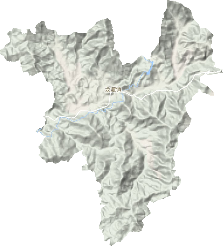 龙潭镇地形地图