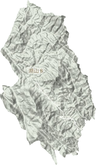 湖山乡地形地图
