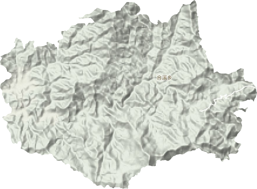 合溪乡地形地图