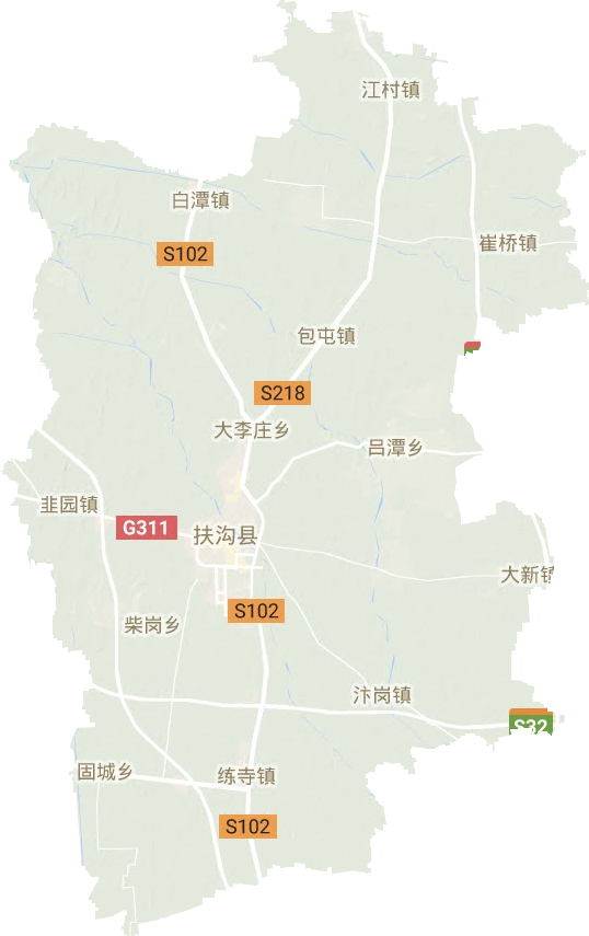 扶沟县地形地图