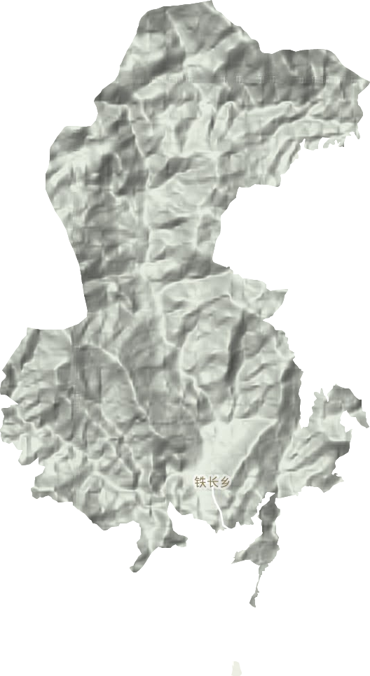 铁长乡地形地图
