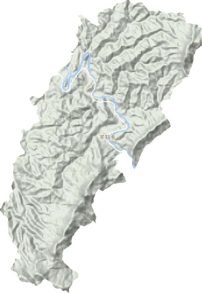 羊牯乡地形地图