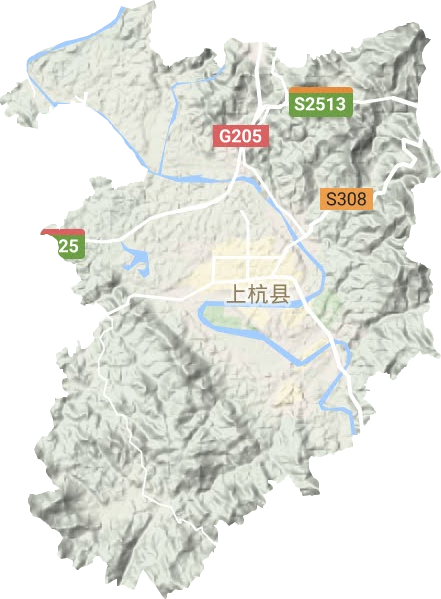 临城镇地形地图