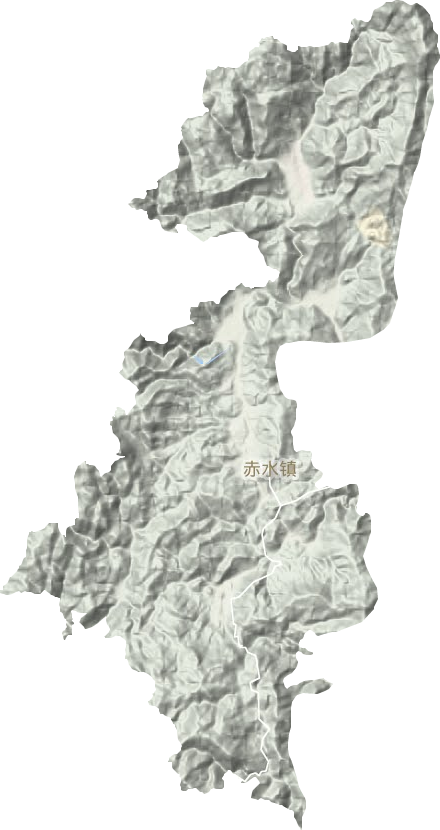赤水镇地形地图