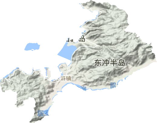 下浒镇地形地图