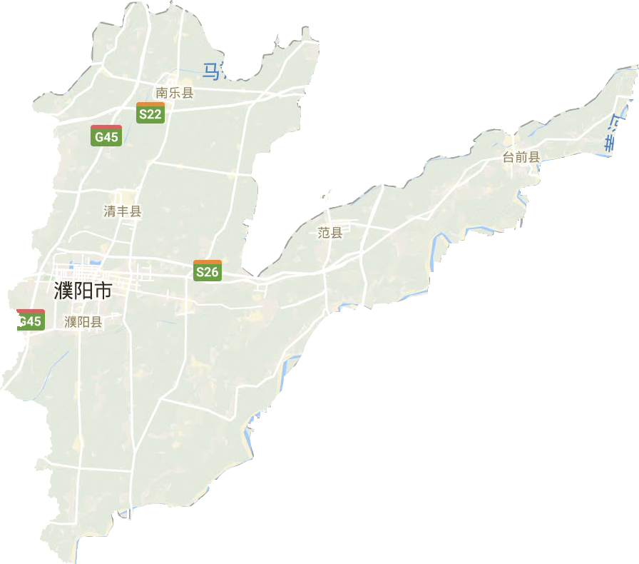濮阳市地形地图