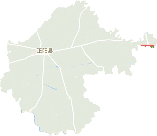 正阳县地形地图