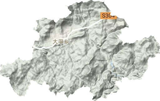 大甲镇地形地图