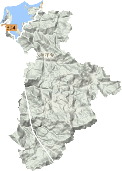 泮洋乡地形地图