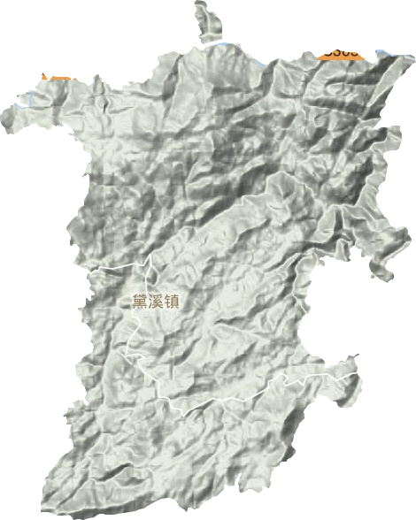 黛溪镇地形地图