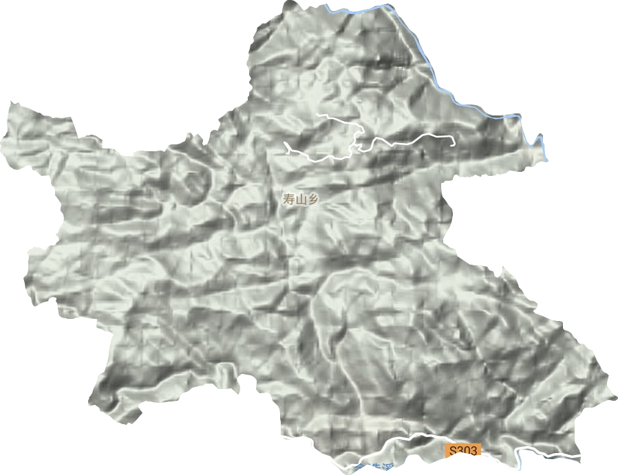 寿山乡地形地图