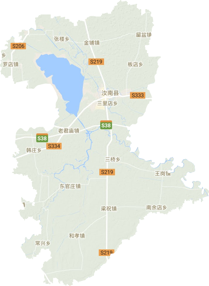汝南县地形地图