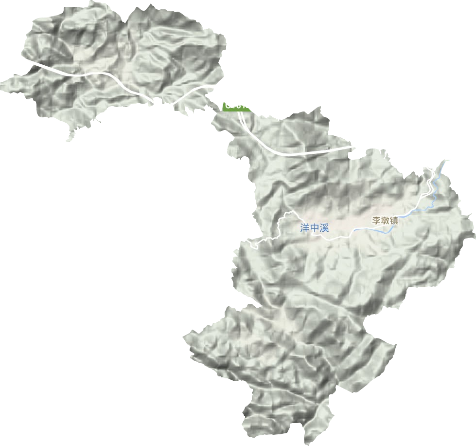 李墩镇地形地图