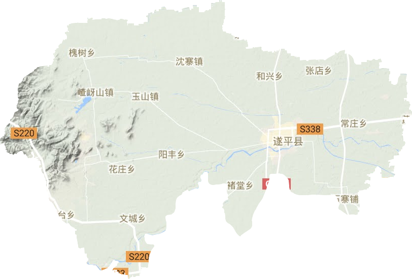 遂平县地形地图