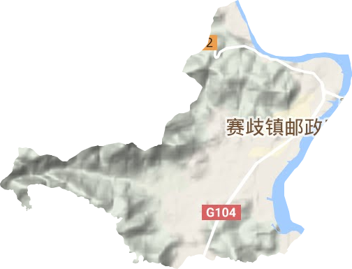 罗江街道地形地图