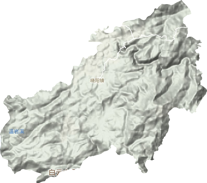 晓阳镇地形地图
