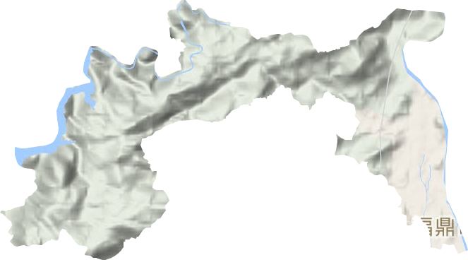桐山街道地形地图