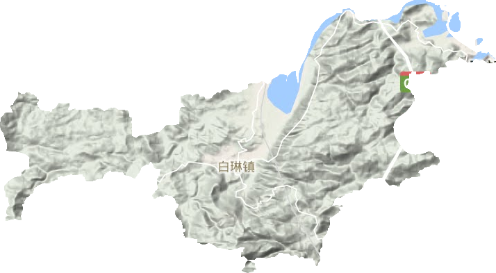 白琳镇地形地图