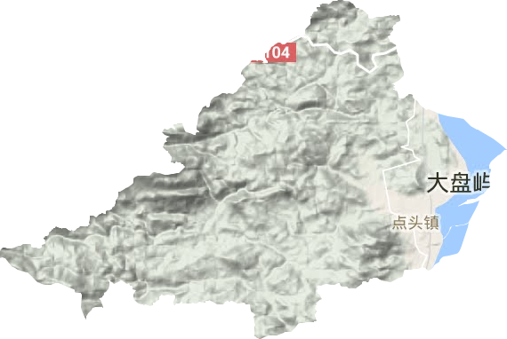 点头镇地形地图