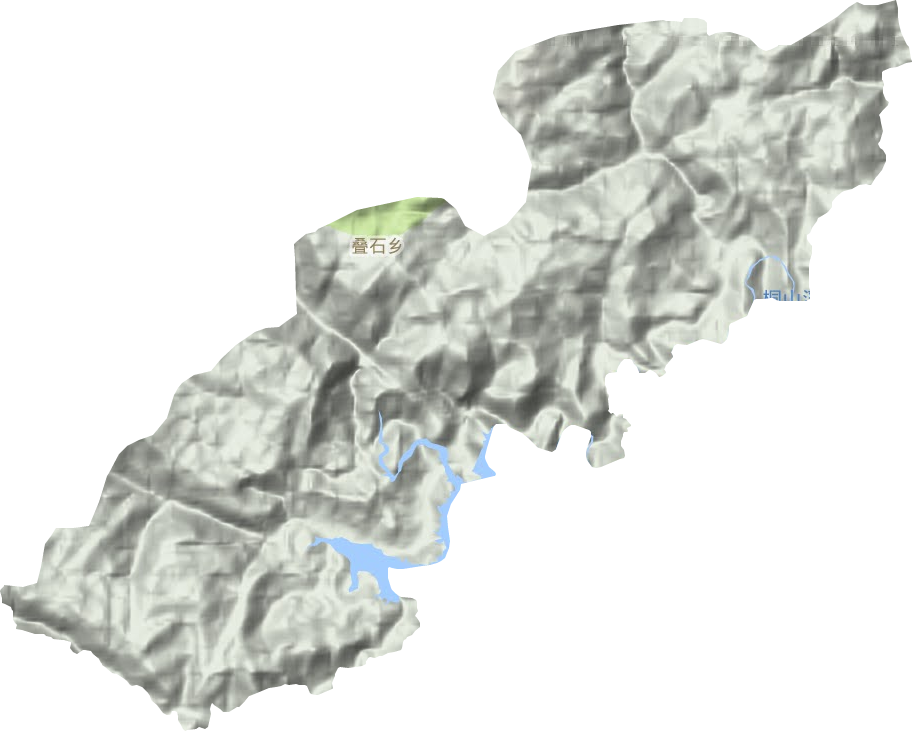 叠石乡地形地图