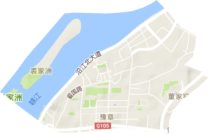 豫章街道地形地图