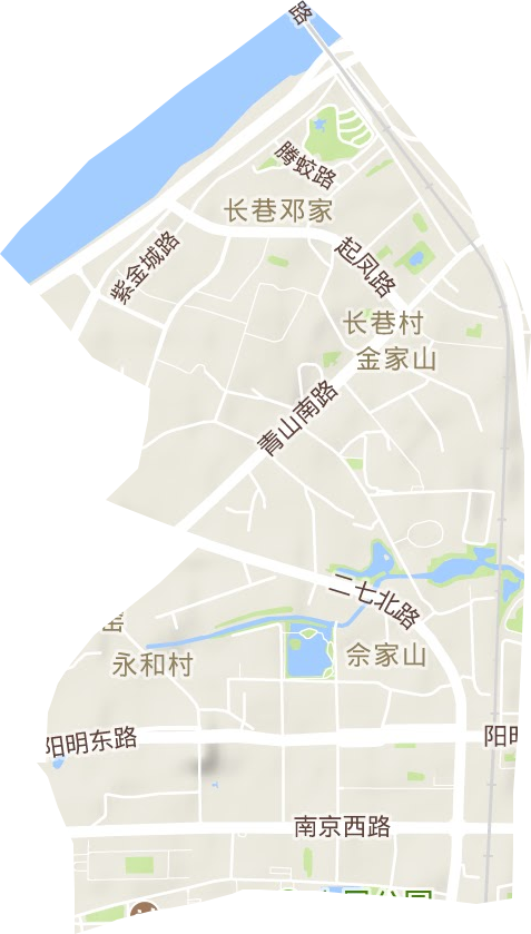 董家窑街道地形地图