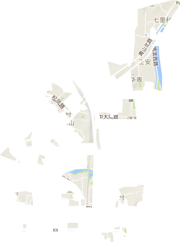 贤士湖管理处地形地图