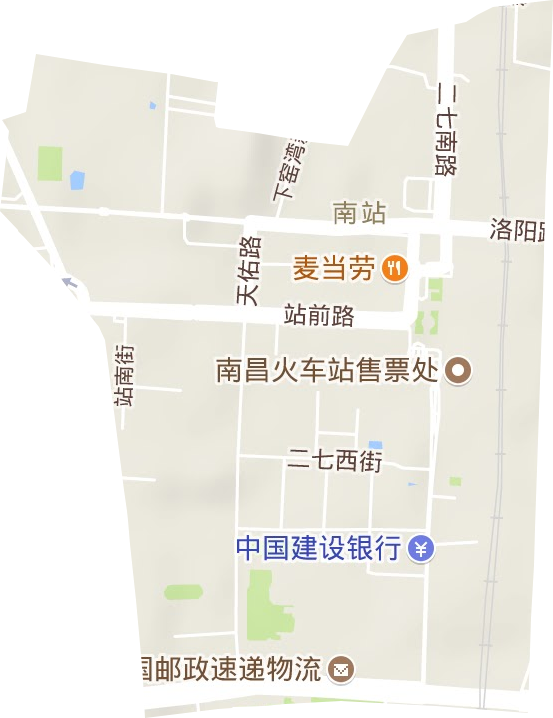 南站街道地形地图