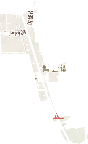 三家店街道地形地图