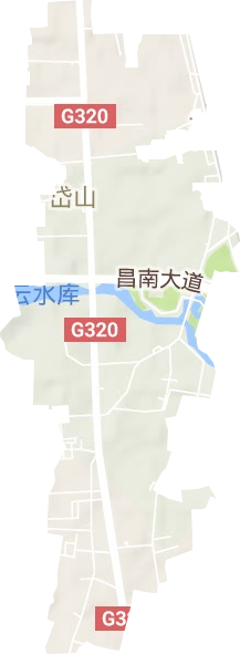 岱山街道地形地图