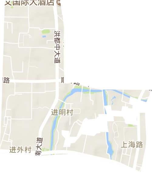 上海路街道地形地图