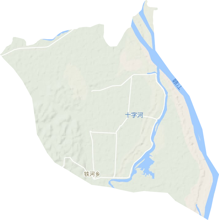 铁河乡地形地图