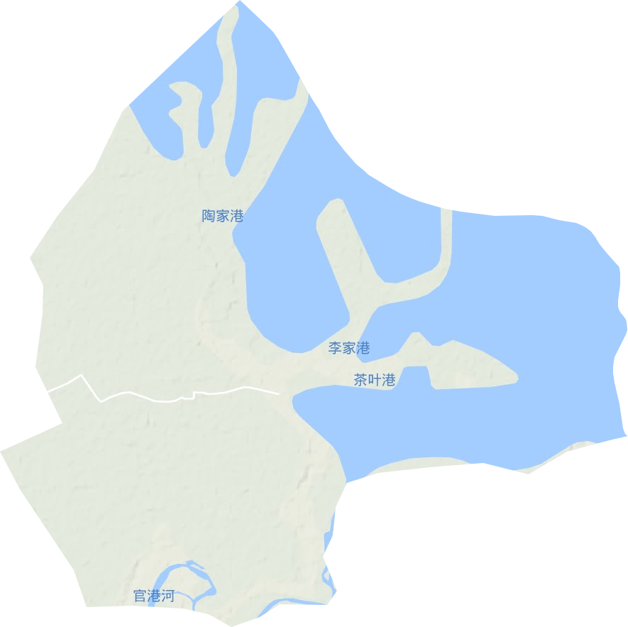 恒湖垦殖场地形地图