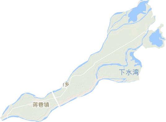 蒋巷镇地形地图