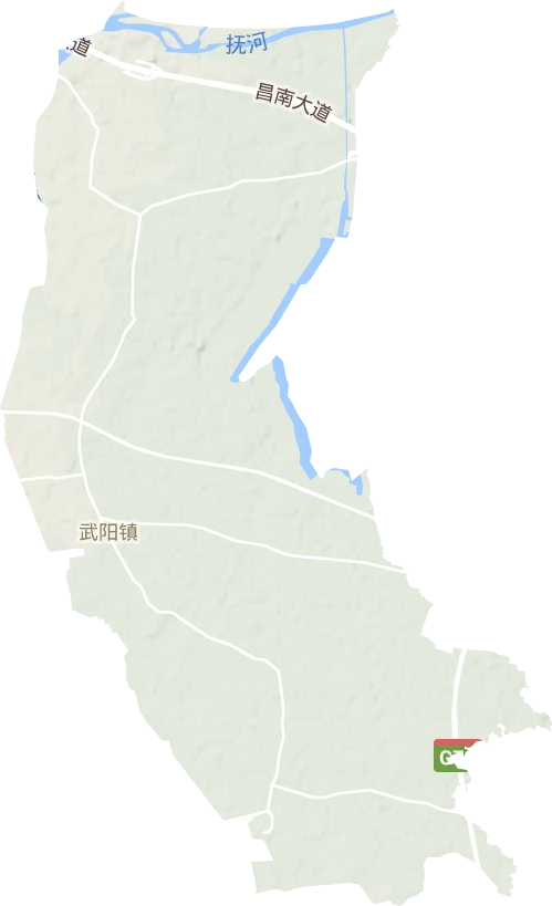 武阳镇地形地图