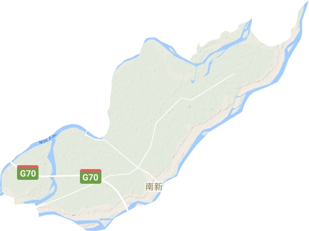 南新乡地形地图
