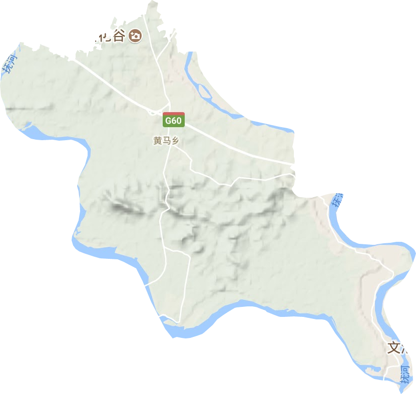 黄马乡地形地图