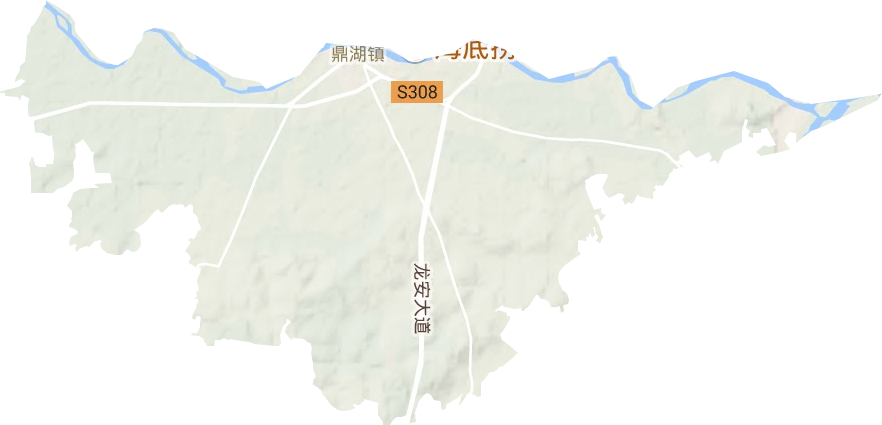 鼎湖镇地形地图