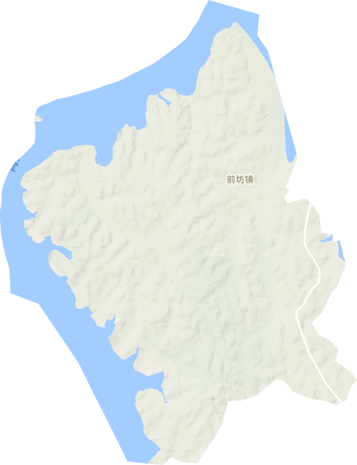 前坊镇地形地图