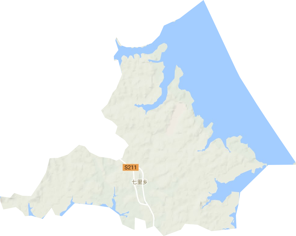 七里乡地形地图
