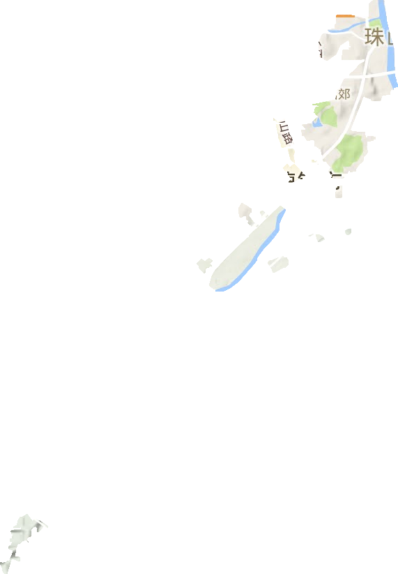 西郊街道地形地图
