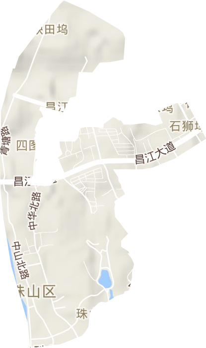 石狮埠街道地形地图
