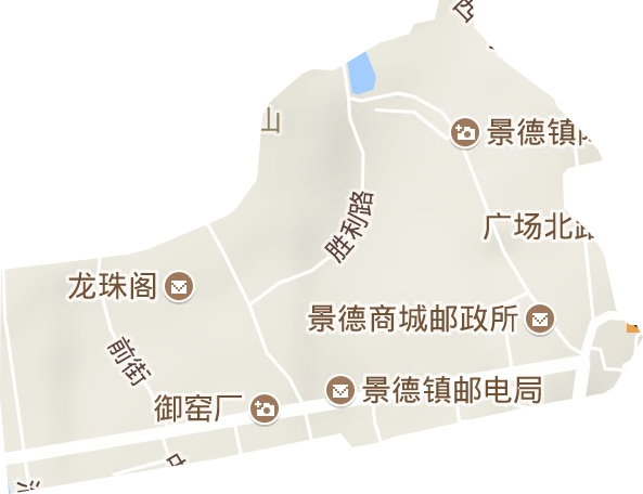 珠山街道地形地图