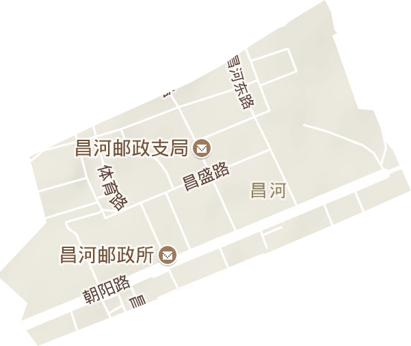 昌河街道地形地图