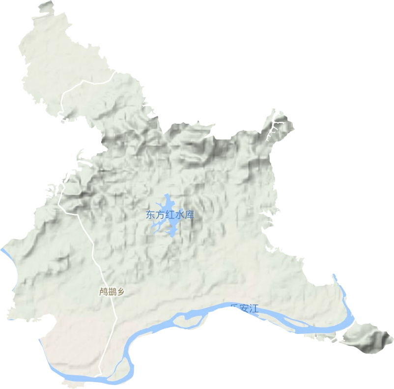 鸬鹚乡地形地图