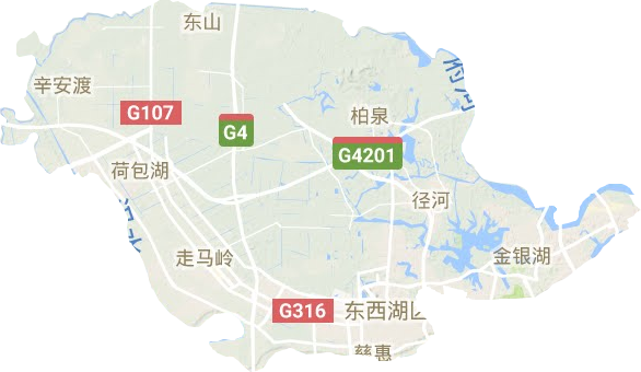 东西湖区地形地图