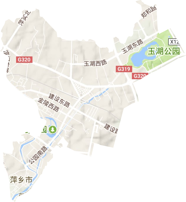 凤凰街街道地形地图
