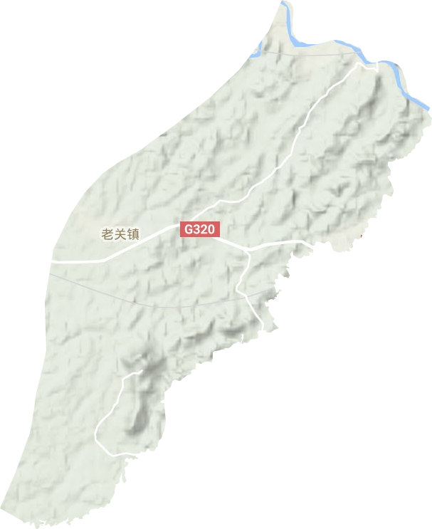 老关镇地形地图