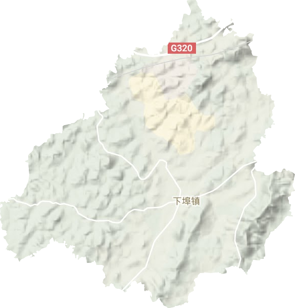 下埠镇地形地图
