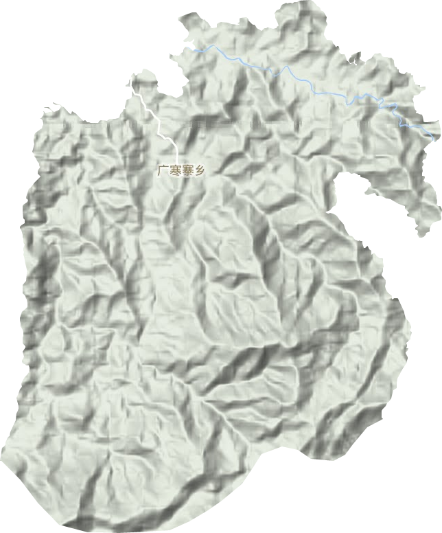 广寒寨乡地形地图